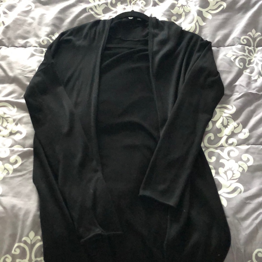 Long Black Cardigan